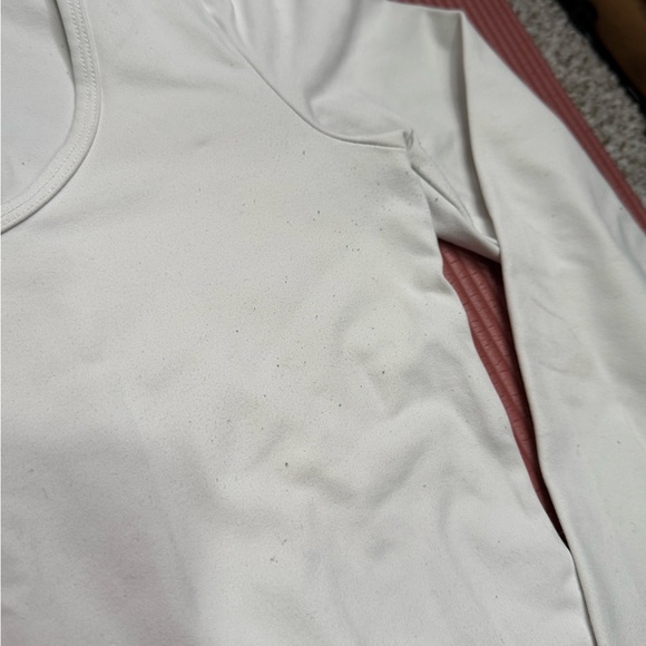 Abercrombie & Fitch White Long Sleeve Fitted Bodysuit - Picture 6 of 9